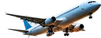 Passenger aircraft in flight: AI-powered ERP solutions for aviation operations